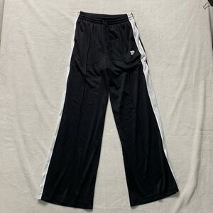 Pink Victoria’s Secret Flared Pants Logo Sweatpants workout perforated small Y2K